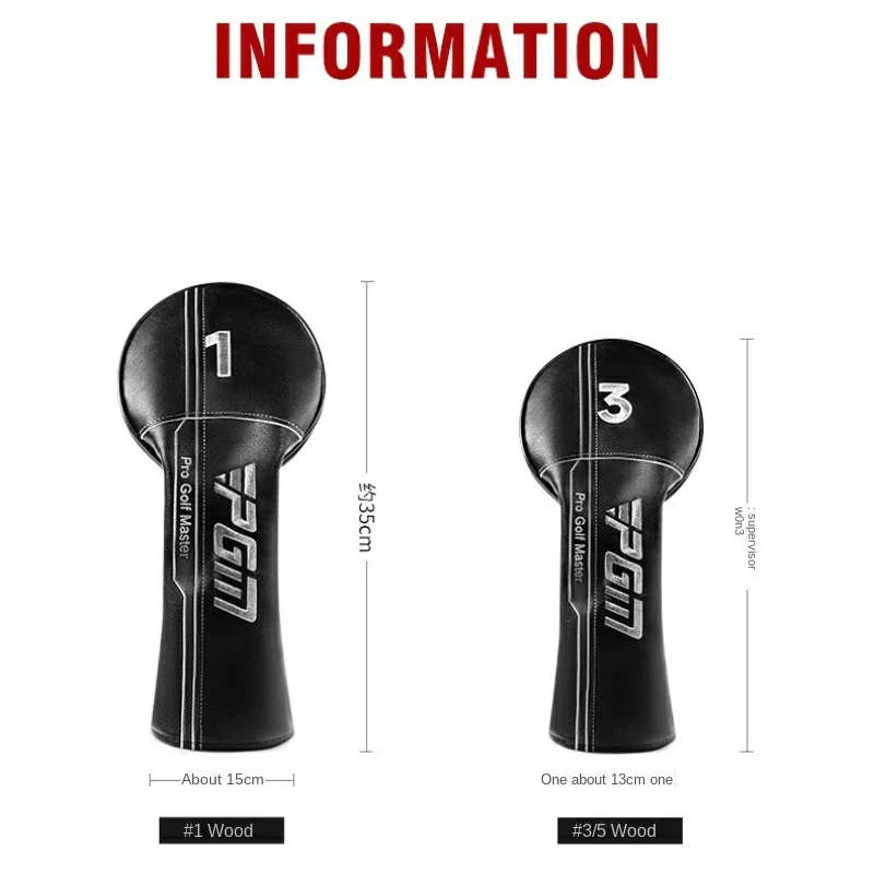 PGM High Quality General Golf Club Cover Outdoor Protection Protective Waterproof PU Golf Club Head Cover GT062