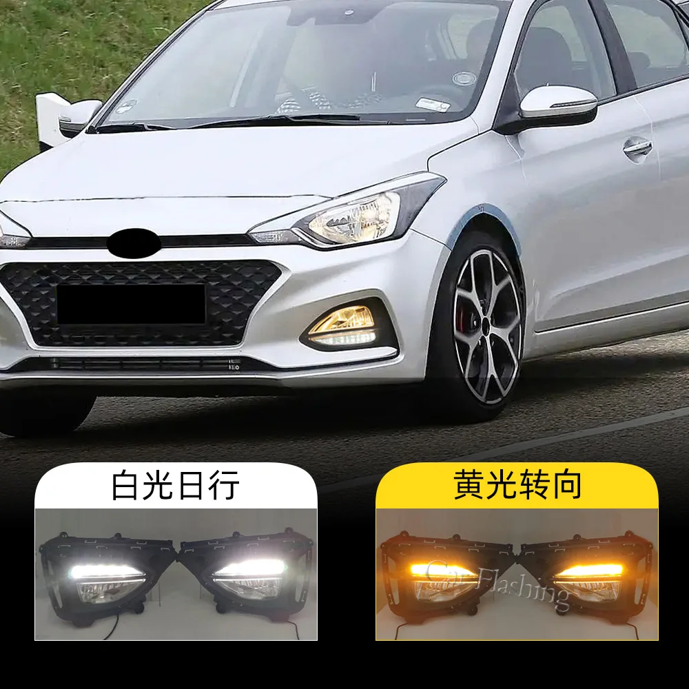 

For Hyundai 19-20 I20 daytime running lights, daytime running lights, fog light assembly, turn signal running lights