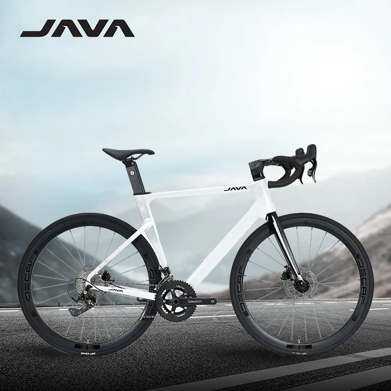 Java SILURO6 Hydraulic Disc Brake 24 Speed Handlebar 700c Wheels Carbon Fiber Fork Road Bike Shifter Cycling Short Travel Bike