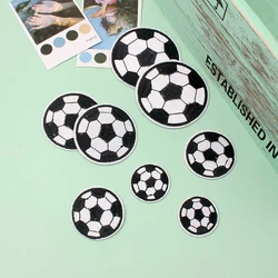 Cartoon Self-adhesive Football Patches Embroidered Soccer Stickers Sport Balls Appliques For Jeans Clothes Backpack Motif Badge