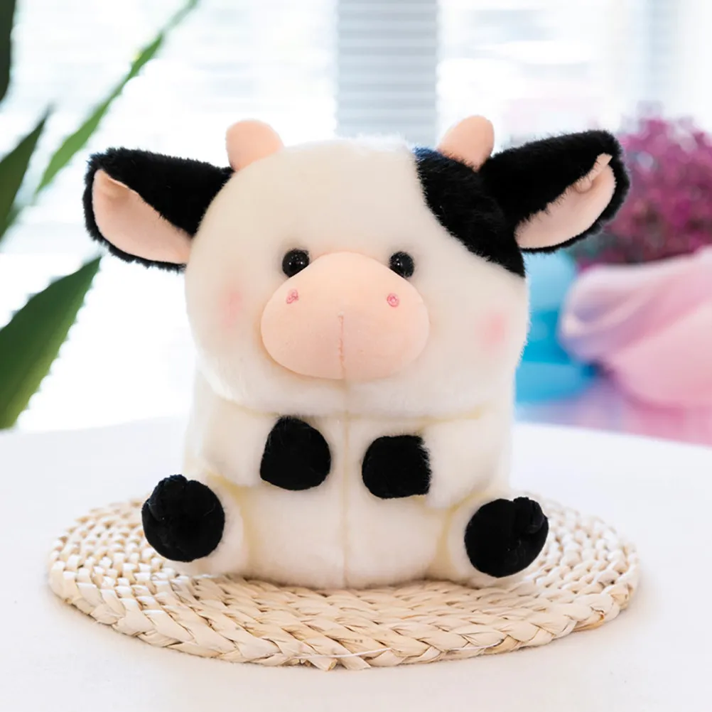 

1Pcs Cartoon Cow Shape Stuffed Animal Home Decor Soft Comfortable Cotton Material Kids Playing Gift Car Cushion