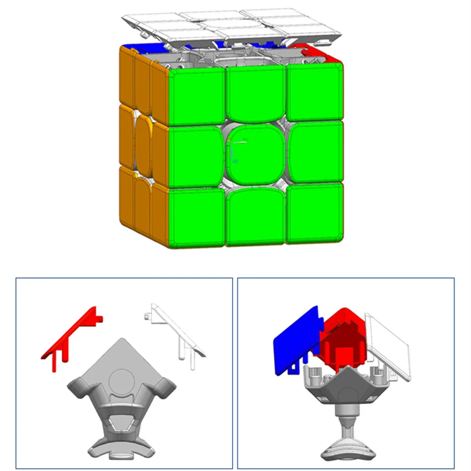 [Picube] Dayan Tengyun 3x3x3 V1 Magnetic Cube Professional Dayan V8 3x3 Magic Speed Cube Puzzle TengYun M stress reliever toys