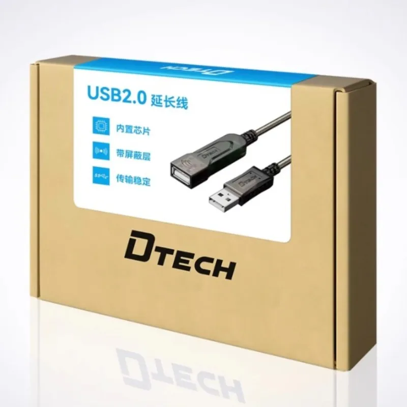 DTECH DT-5037 (الثاني) USB2.0 كابل بيانات تمديد ذكر إلى أنثى بطول 10 أمتار #5