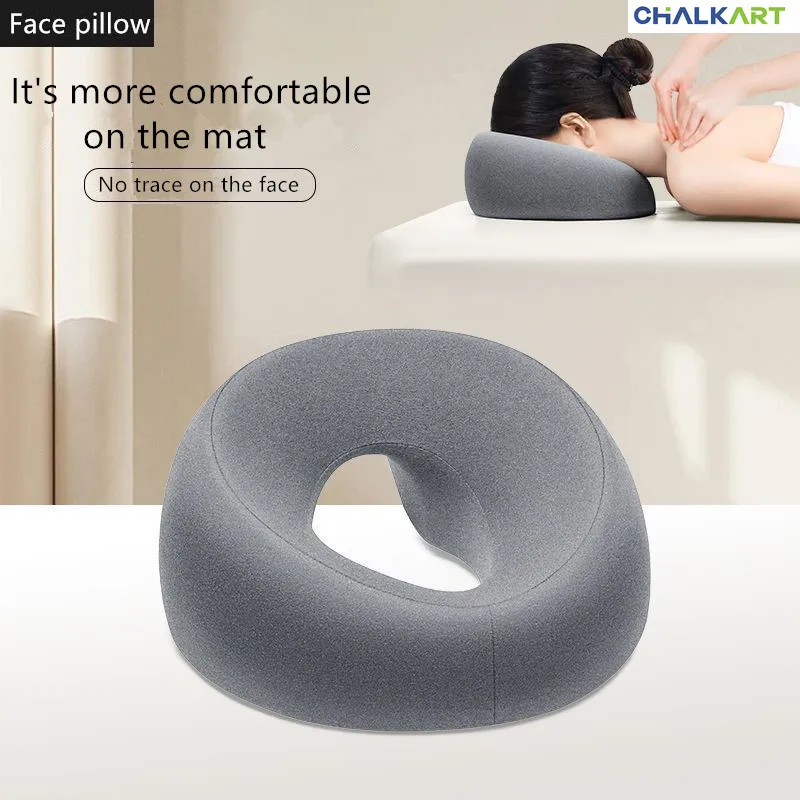 

New Professional Beauty Salon Pillow Face Down Head Rest Cushion with Nose Hole Memory Foam Massage Table Ergonomics Support Spa