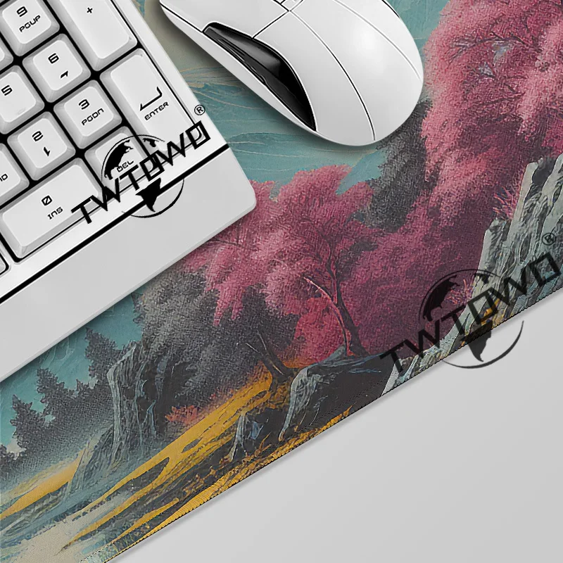 Mouse Pad Beautiful Mountains Gamer printon demand Mousepad XXL Mechanical Keyboard Pad Carpet Non-Slip Soft Laptop Mouse Mats
