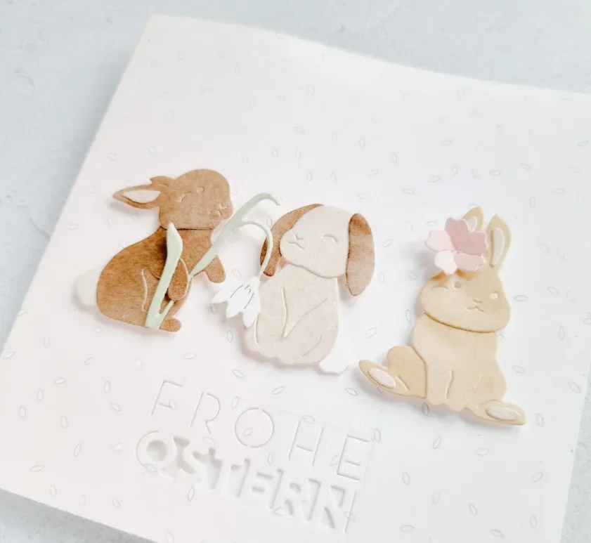 

1pc Piggy Craft metal cutting dies cut die mold Easter letters Scrapbook paper craft mold blade punch stencils dies