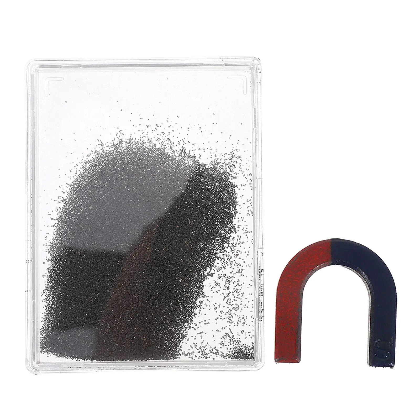 

Magnetic Instrument Iron Fillings Cases Plastic Powder Physics Toys Science Experiment Supply Scientific Tool