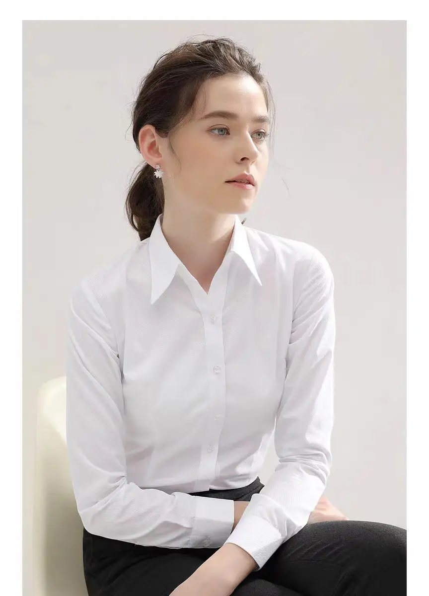 Chemise noire d'été à manches courtes, col carré, nouveaux vêtements de travail élastiques, vêtements de cérémonie, chemise blanche professionnelle pour femmes