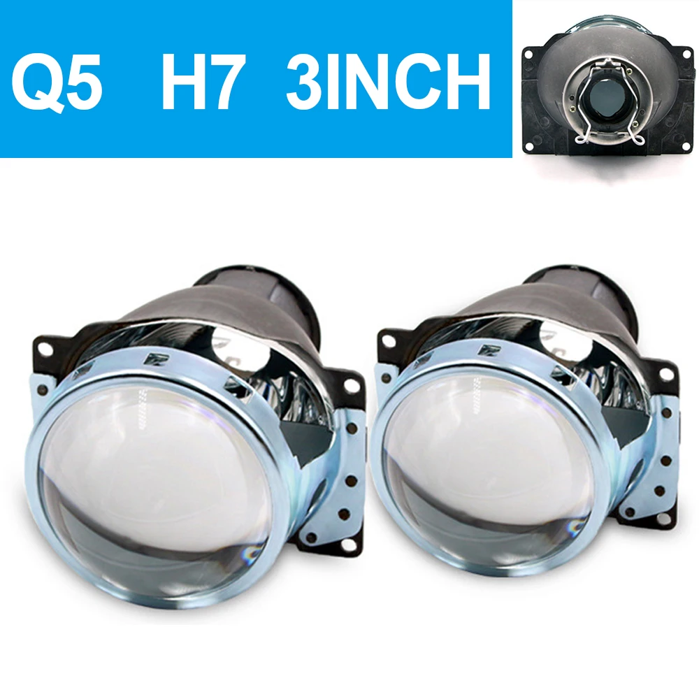Kit de proyector de lente led bi de 3 pulgadas, faro de xenón H7, D2S, D2H, luz antiniebla para Hella 3R, G5, haz bajo, canbus, HID, accesorios de lámpara de coche