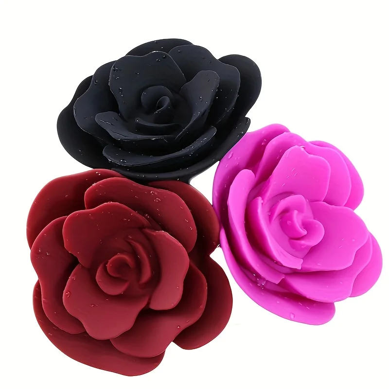 

Rose Flower Butt Plug with Full Silicone Anal Toys BDSM Alternative Adult Flirting Sex Play Toys For Women and Couples Pleasure