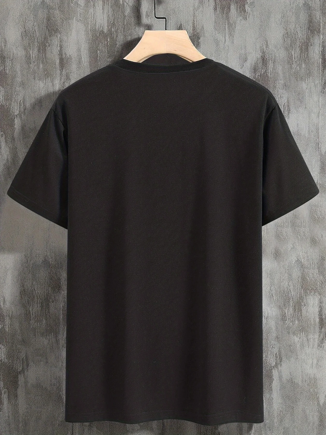 Abstract Lotus Pattern, Men's Casual Slightly Stretch Crew Neck Graphic Tee, Male Clothes For Summer