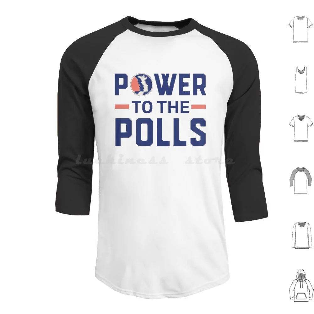 Power To The Polls International Women's Day، تسجيل للتصويت بقلنسوة قطنية طويلة الأكمام Power To The Polls International