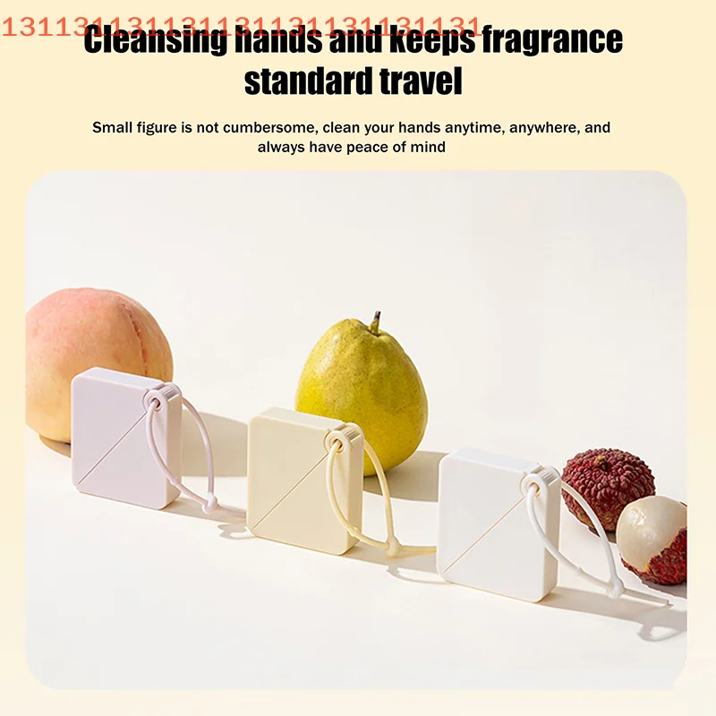 

1 Box (50 Sheets) Scented Slice for Travel Hand Washing Bath Cleaning Portable Soap Sheets Water-Soluble Mini Paper Soap