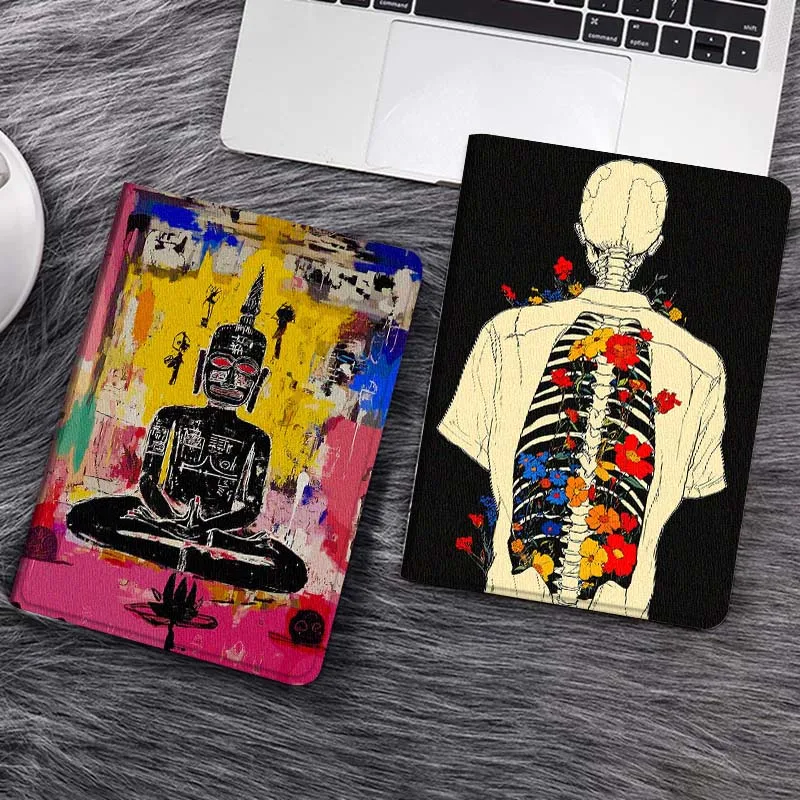 

Cartoon Buddha Abstract Art Gift Tablet Case For Samsung Tab Galaxy S6 S11 A A7 A8 A9 A11 10.1 10.4 10.5 Plus Lite