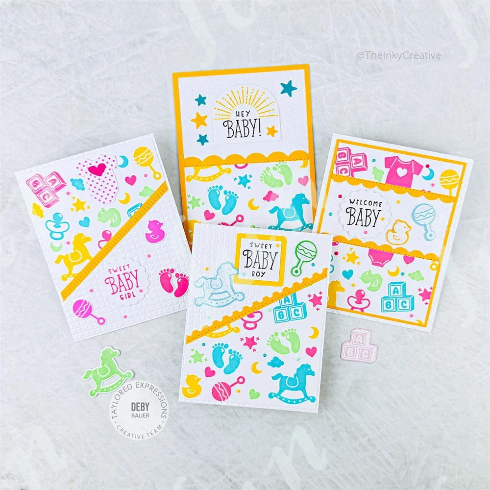 Rattle & Roll Die & Set Mata Dadu Pemotongan Logam Kombo Stempel Bening untuk Cetakan Dekorasi Buku Tempel Kartu Ucapan Pembuatan Kerajinan DIY