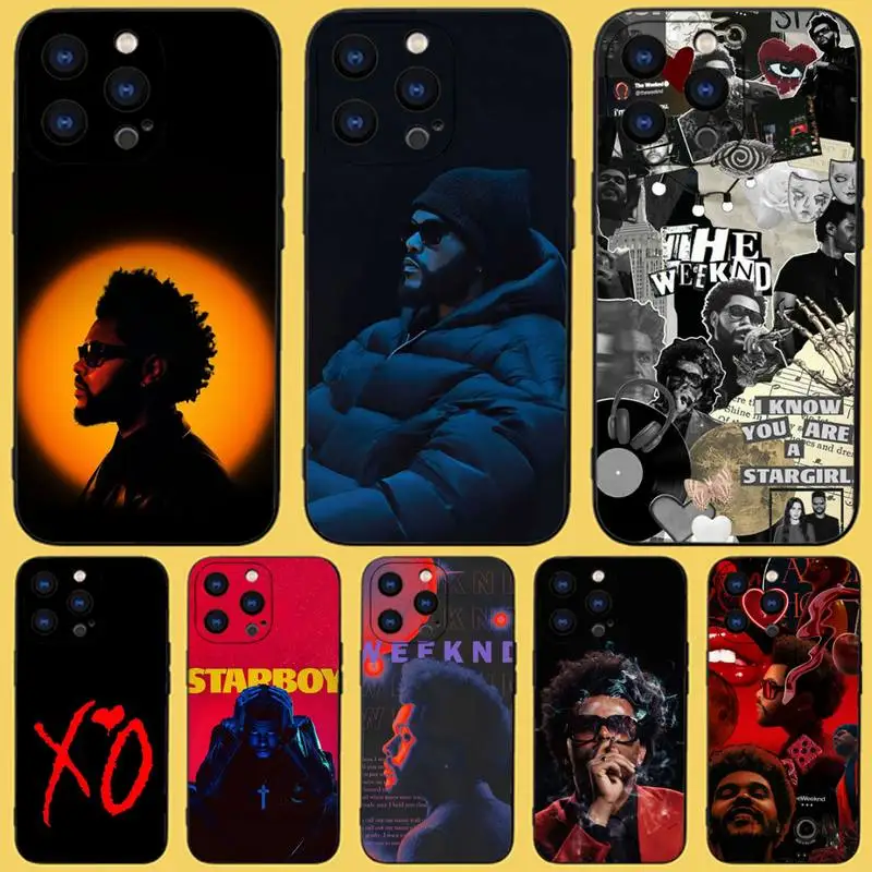 The W-Weeknd Album Phone Case For iPhone 15,14,13,12,11 Plus,Pro,Max,XR,XS,X,7,8 Plus,SE,Mini Black Silicone Soft