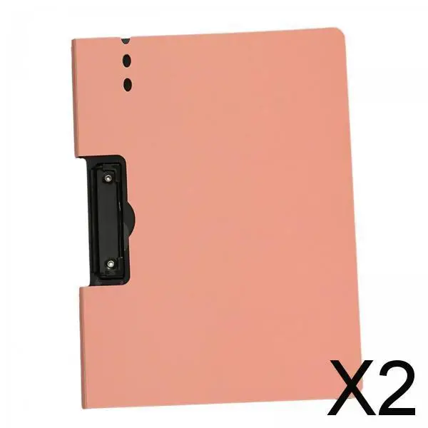 

2x A4 File Folder Clipboard Letter Multipurpose Reusable Clamp Binder Document Folder for Homework Essays Class Notes, Notes