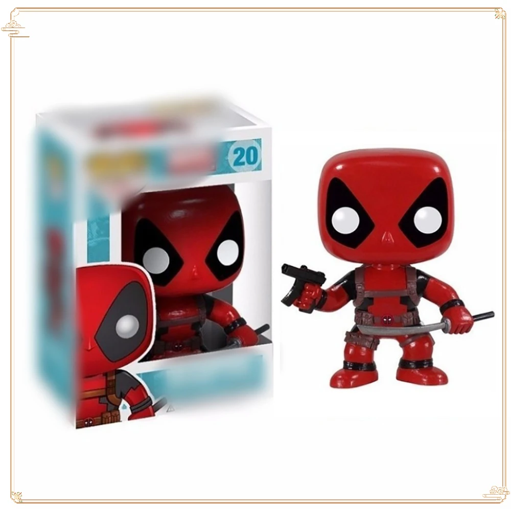 

FUNKO POP Marvel Avengers Toy Action Figures Children's Collection Model Toy Popular Hero Deadpool Doll Christmas Gift Handmade