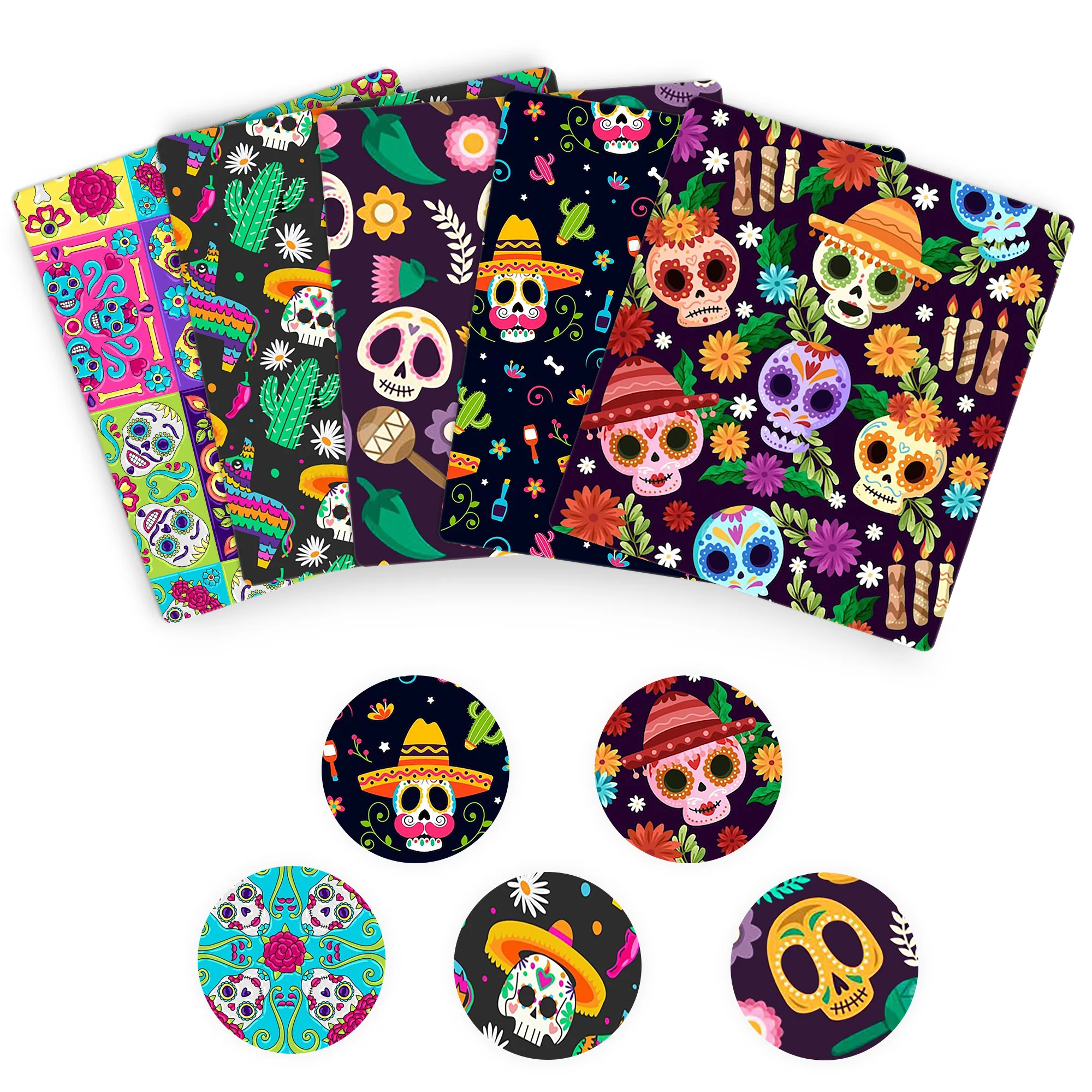 50*145cm Patchwork Mexico Day Of The Dead  Polyester Cotton Tissue Sewing Quilting Fabrics Needlework Material DIY Handmade