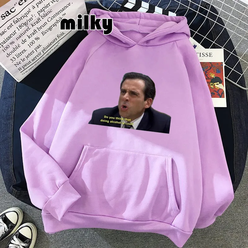 Funny Michael Scott Homage The Office Hoodie Tv Series Fall 2022 Women Hoodies Sweatshirt Top aesthetic Clothes dropshipping