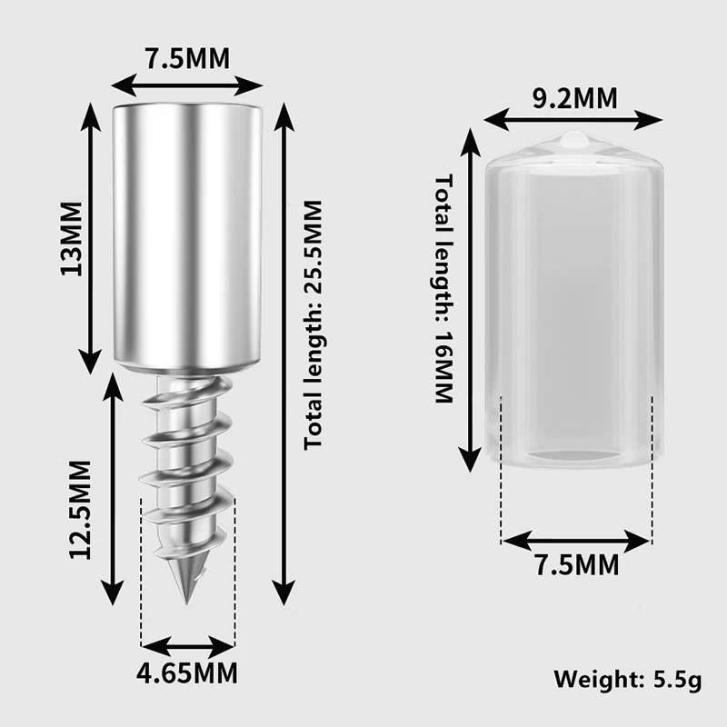20/30 Stuks Ondersteuning Multifunctionele Vaste Kast Rack Nail Zelftappende Geïntegreerde Schroef Clapboard Houder Laminaat Ondersteuning Nail