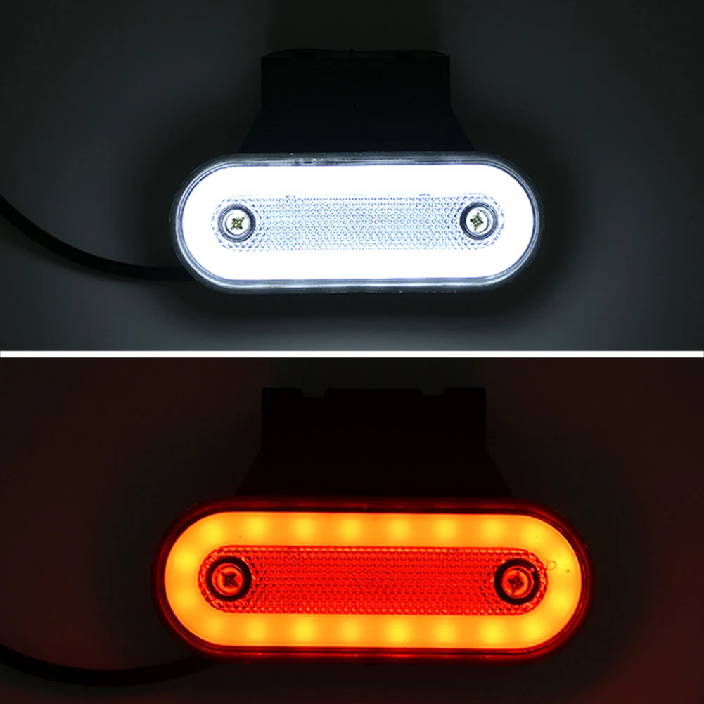 Set 2 Luci Di Ingombro LED 12-24V Per Rimorchi, Camion E Auto – Arancioni, IP68, Omologate E9 - 4