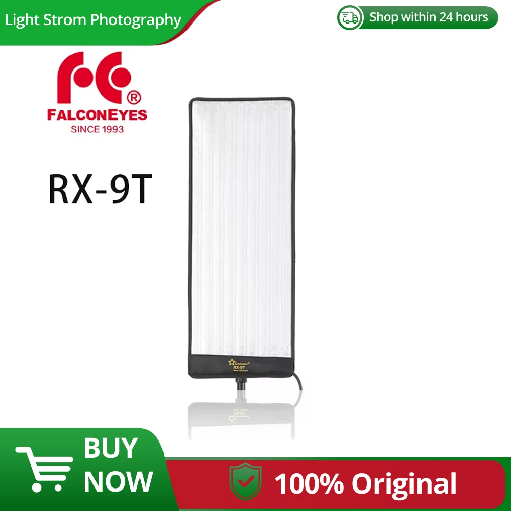 Falcon Eyes RX-9T 40W iluminación de vídeo profesional foto luz LED portátil impermeable Selfie luces Flexible LED fotografía lámpara