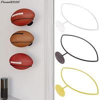Rugby Ball Rack Steel Football Basketball Wall Storage Display Sports Ball Holder Space Saving Living Room Bedroom Wall Rack