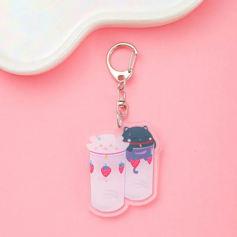 NANA Anime Acrylic Keychain Accessaries Cartoon Funny Bag Pendant Cute Creative Schoolbag Charm Car Keyring Friends Fans Gifts