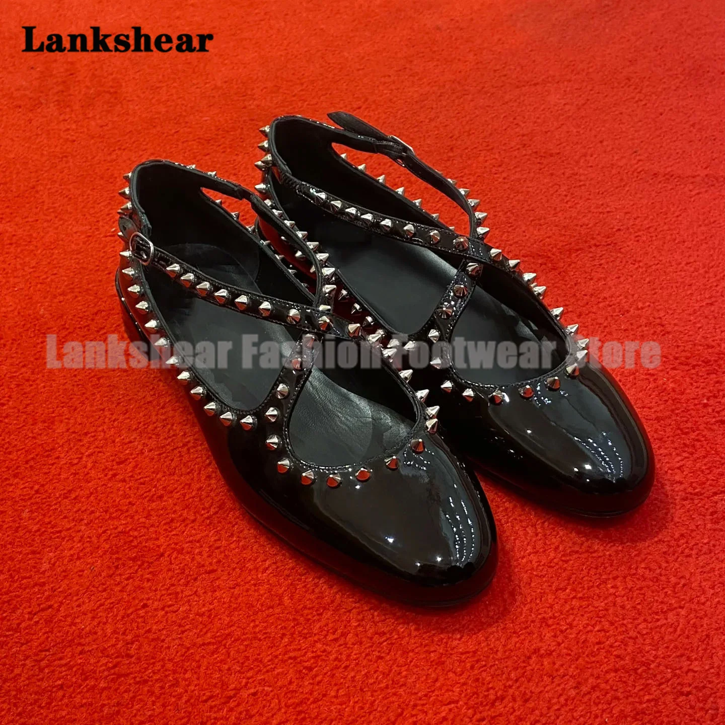 أسود برشام عبر حزام حزام الشقق الفم الضحلة جولة تو كعب منخفض أحذية النساء الصيف جولة تو Sandalias De Mujer Verano