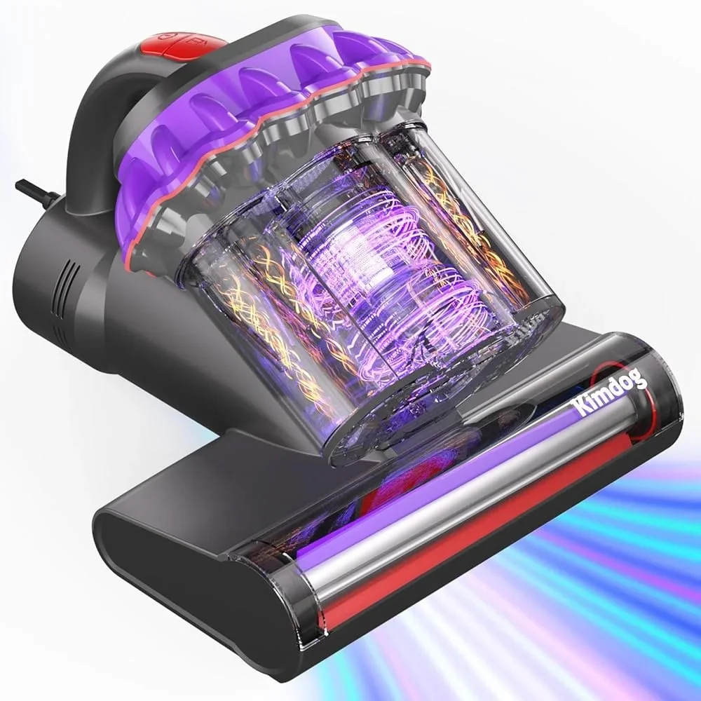 Potente aspirapolvere portatile per materassi 16Kpa UV-C Light 140 ° Macchina per la pulizia delle tappezzerie a basso rumore con filtro HEPA a calore F