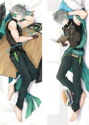 Funda de almohada Dakimakura Anime Game Impact Alhaitham Cosplay, abrazando el cuerpo Prop