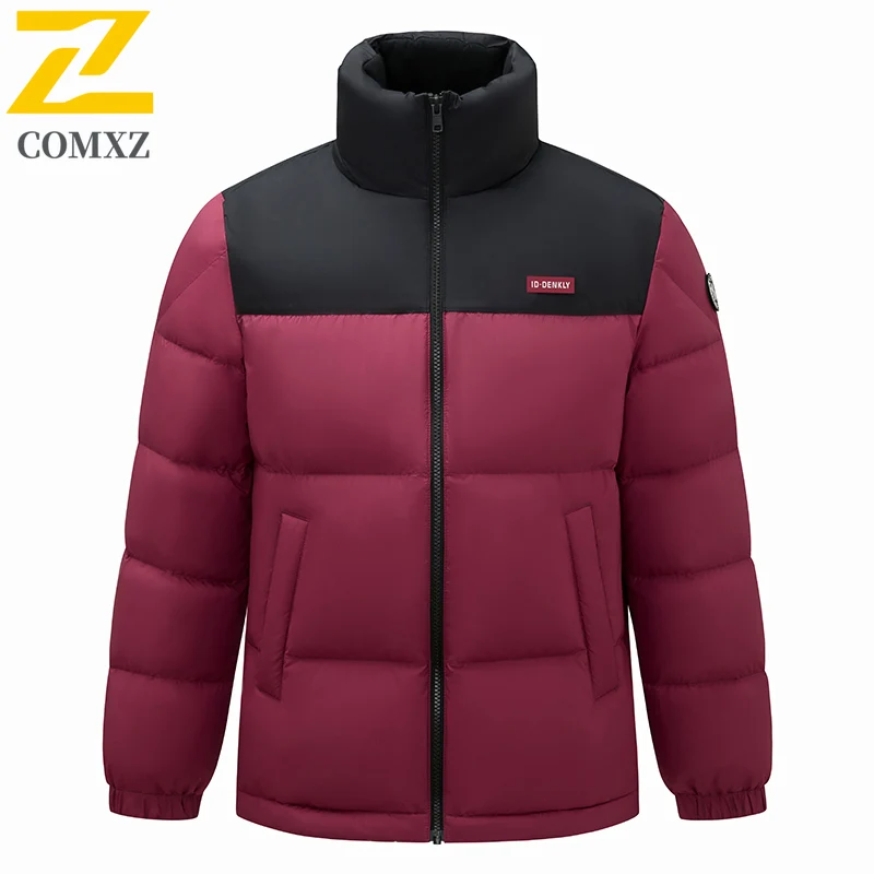 

Comxz 90% Duck Down Jacket Men Women Short Winter 2026 Thick Cold-proof Down Jacket Luxury Skiing Warm Stand Collar Parka Puffer