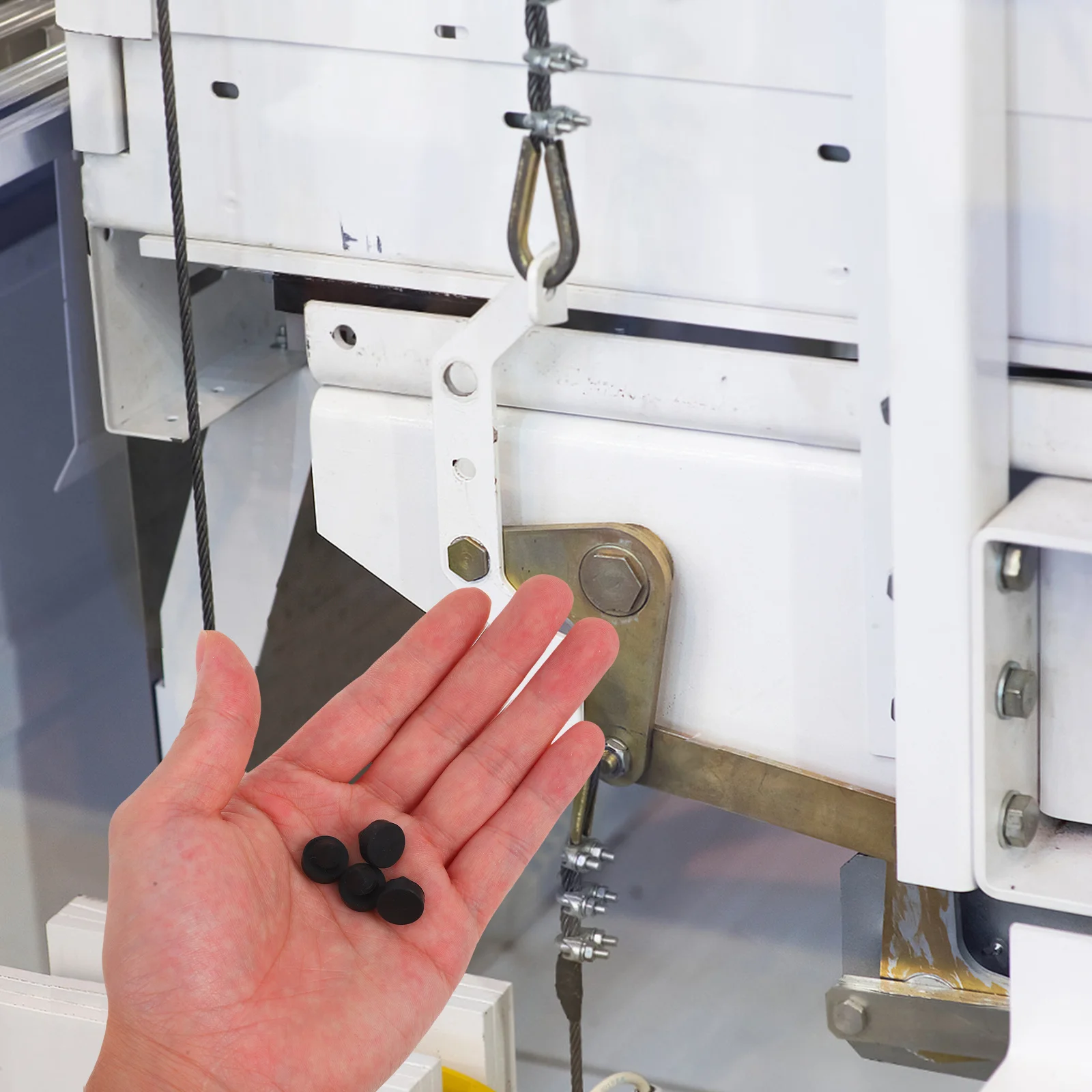 

20pcs Anti Collision Nail Rubber Bumper For Elevator Shock Absorption Wall Protector Door Stops Durable Door Holder Quiet Closer