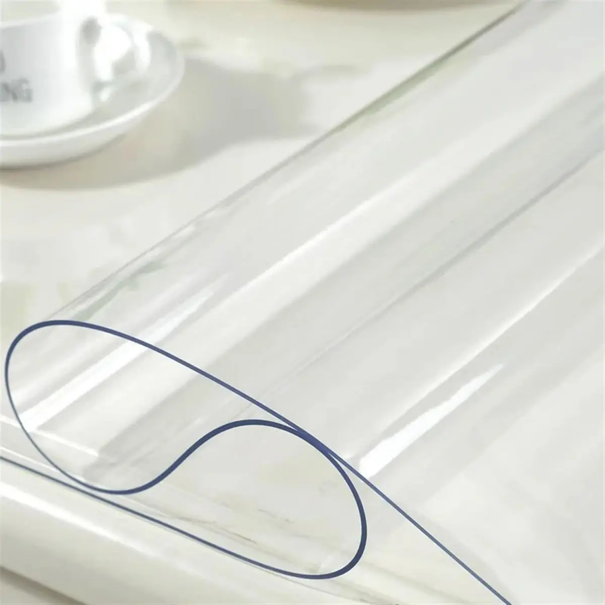 Clear Table ProtectorPlastic Table Cover Protector, Desk Protector Mat, Desk Pad Waterproof PVC  table cover  table cloth