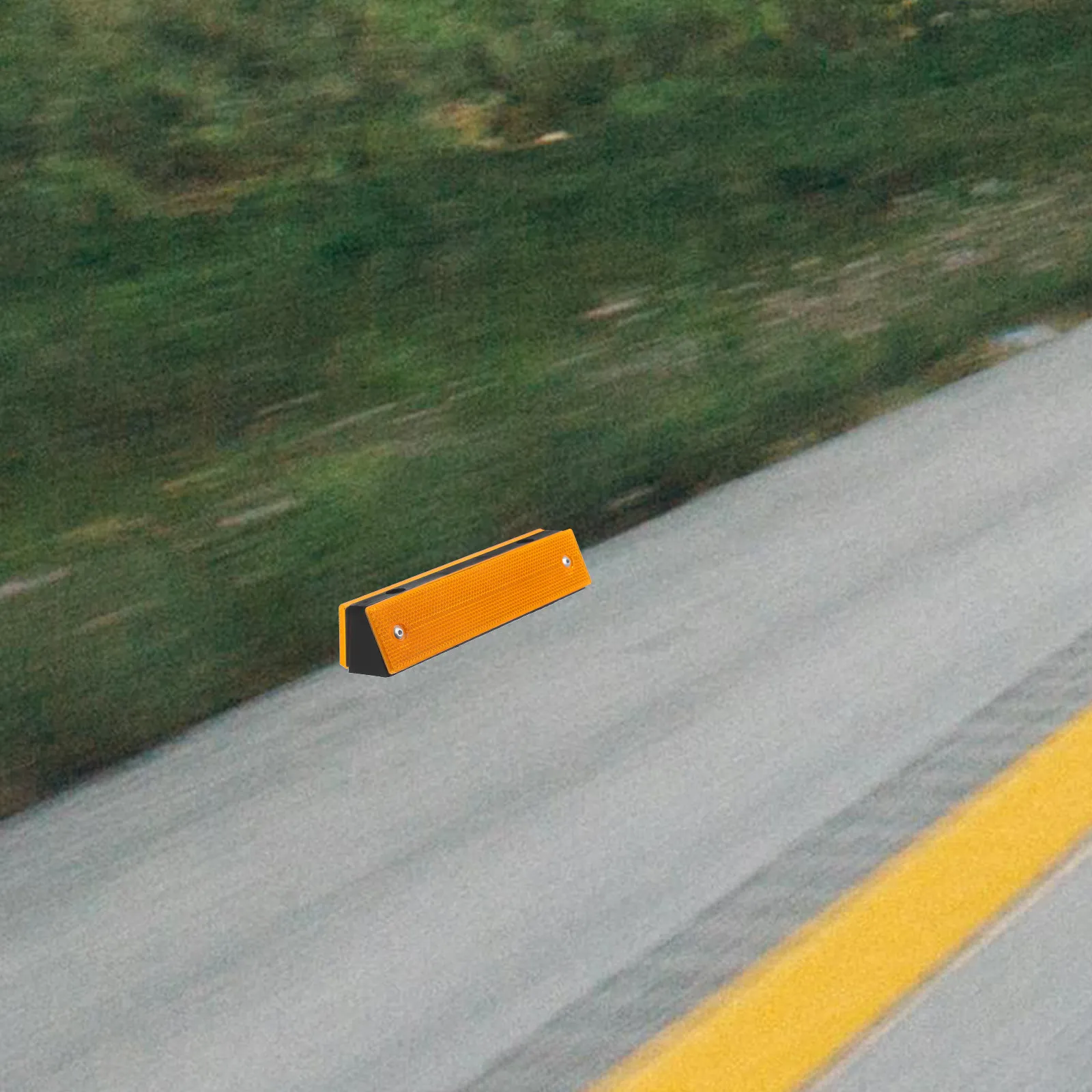 

2Pcs Rectangular Reflective Delineators High Visibility Road Reflectors for Highway Garage Driveway Pavement Marker Roadway