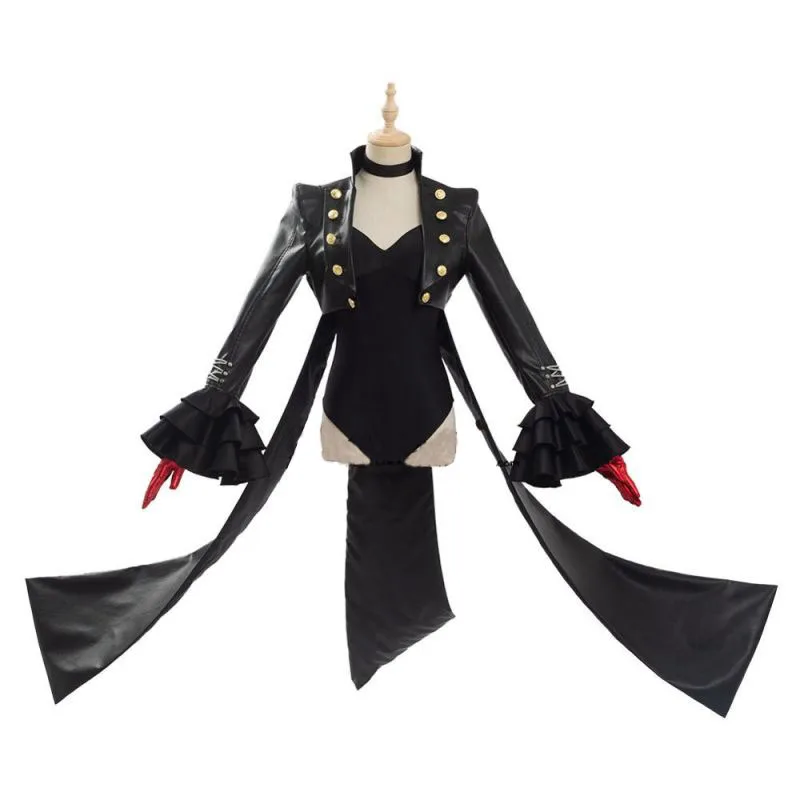 Persona 5 The Royal Yoshizawa Kasumi Cosplay Costume Phantom Thief Uniform Suit Bodysuit and Mask P5R Violet Wig Headgear