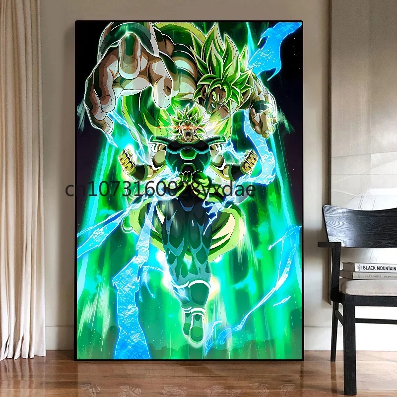 High Quality Classic Hot-blooded Anime Dragon Ball Goku Vegeta HD Poster Picture Living Home Decor Mural Painting Birthday Gifts