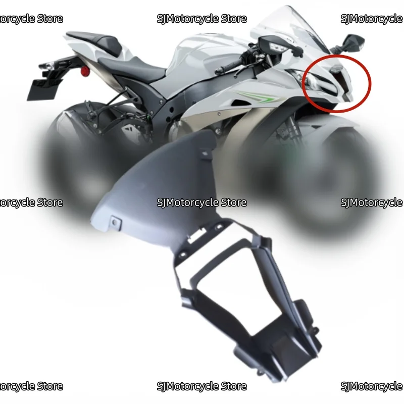 

Fit For Kawasaki Ninja ZX-10R ZX10R ZX 10R 2016 -2020 Motorcycle Accessories ABS Front Fairing Air Intake Pipe Cover