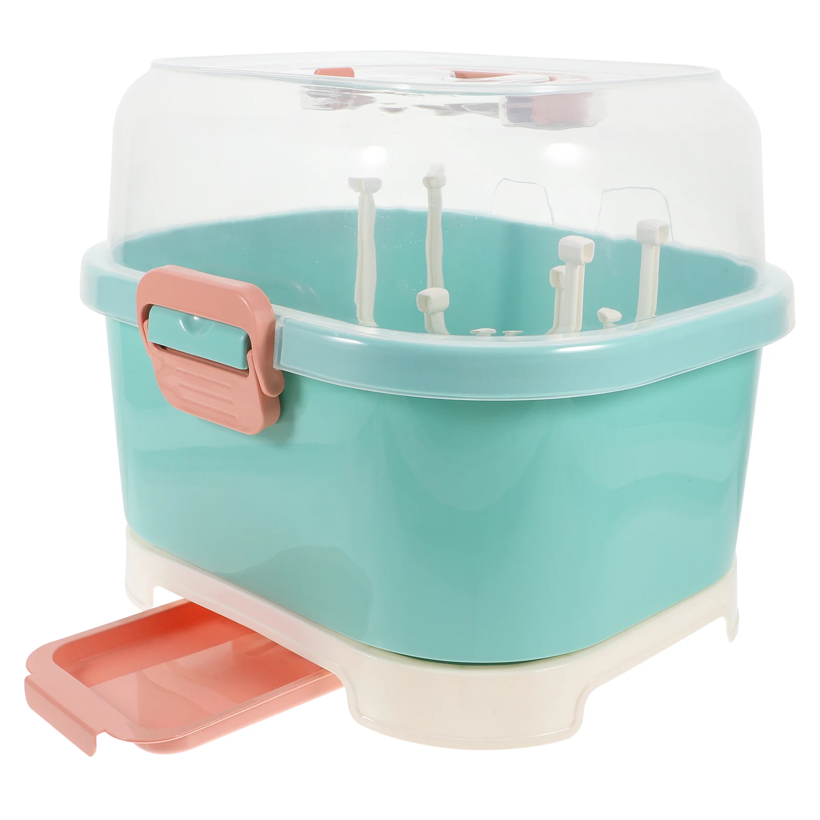 

Portable Baby Bottle Drying Rack Storage Container PP Material Large Capacity Kitchen Cabinet Travel Friendly Easy Clean