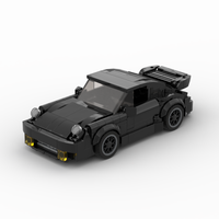 MOC-Black Bird (930)Turbo racing sports car Vehicle Speed Champion Racer Building Blocks Brick Creative Garage Toys