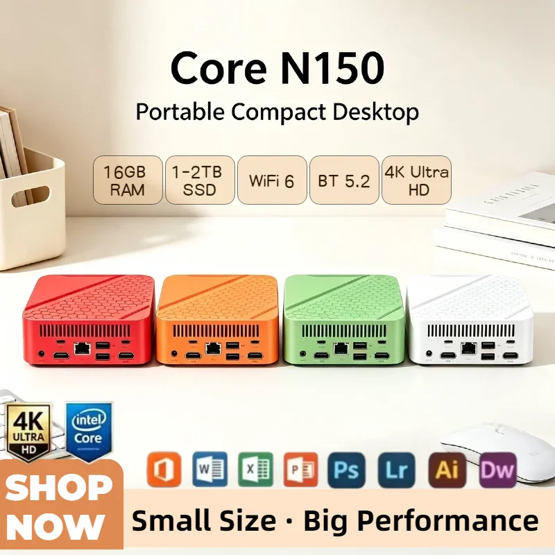 Mini PC Intel Core N150 16GB 2TB