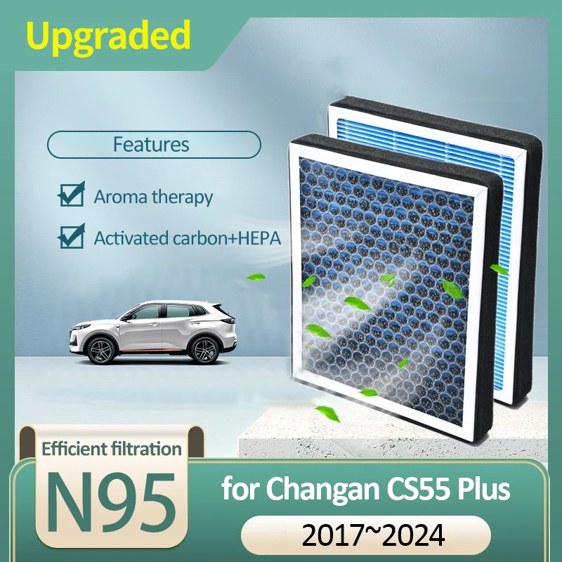 Activated Carbon Air Filter for Changan CS55 Plus 2017 2018 2019 2020 2021 2022 2023 2024 Air Conditioner Filter Car Accessories