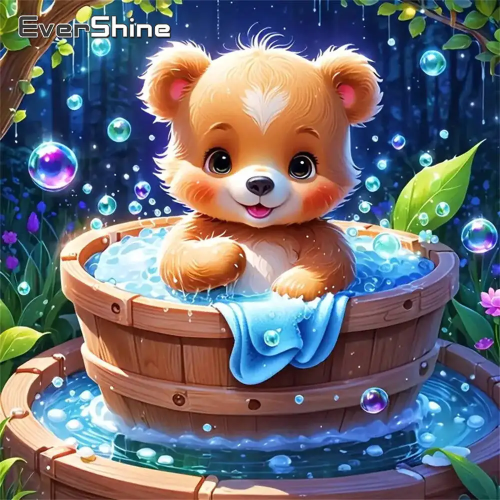 Evershine Diamant-Gemälde, Gänseblümchen, bunt, Acryl, Bastelbedarf, Diamant-Mosaik, DIY-Stickerei, Kindergeschenk