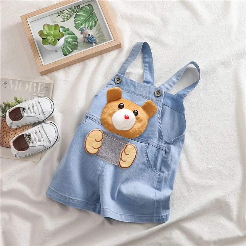 

Summer Kids Baby Boys Jumper Pants Denim Shorts Jeans Overalls Toddler Infant Girl Playsuit Clothes Clothing Trousers