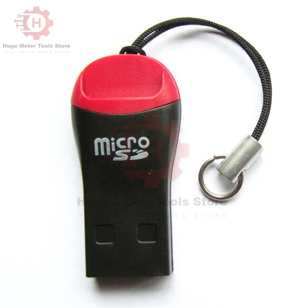 Mini Lanyard Memory Card Reader Portable Adapters To USB 2.0 Adapter Replacement for Laptop Desktop PC Accessories