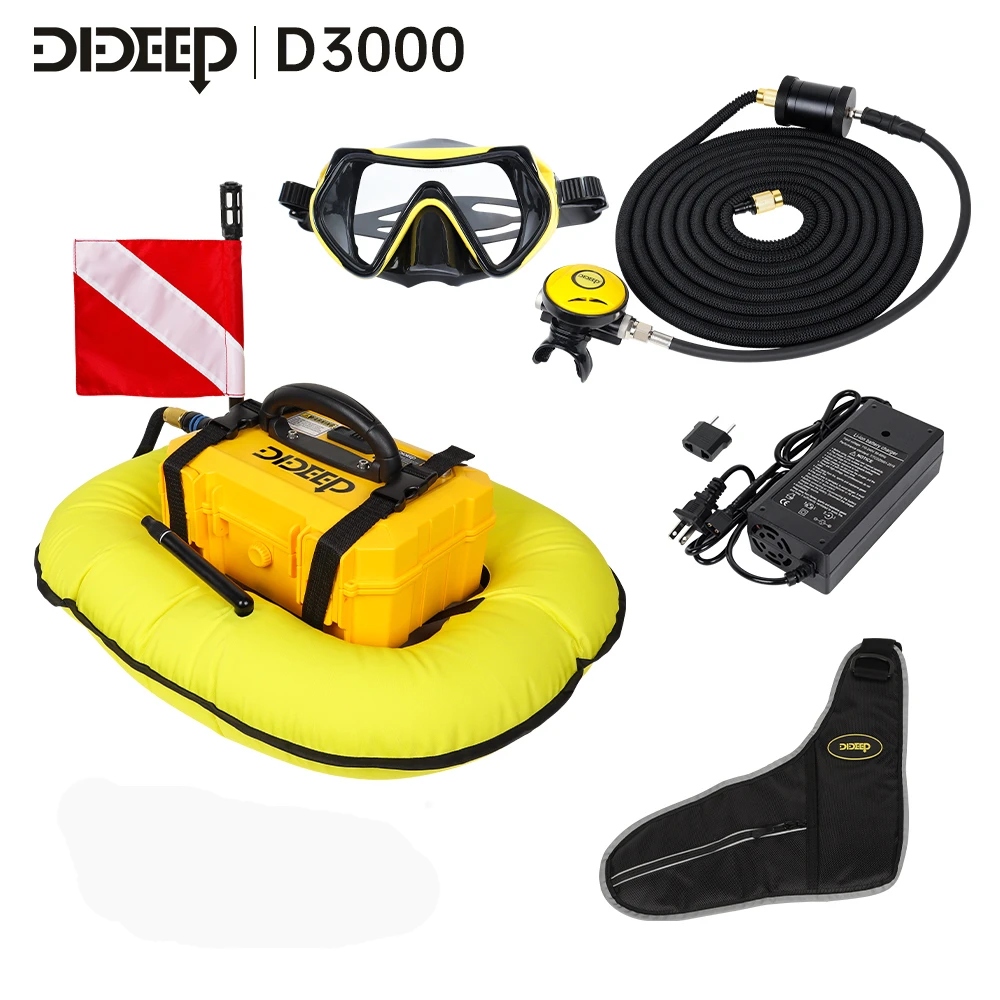 

DIDEEP New Upgrade Portable Scuba Diving Air Compressor Underwater Breathing Ventilator