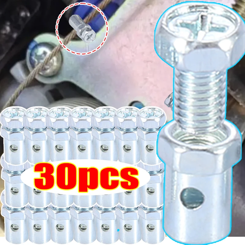 Mult-functional Throttle Cable Snap Head Cable Adjustment Fixator for Motorcycle E-Bike Off-road Motorcycle Accessories 10-30pcs