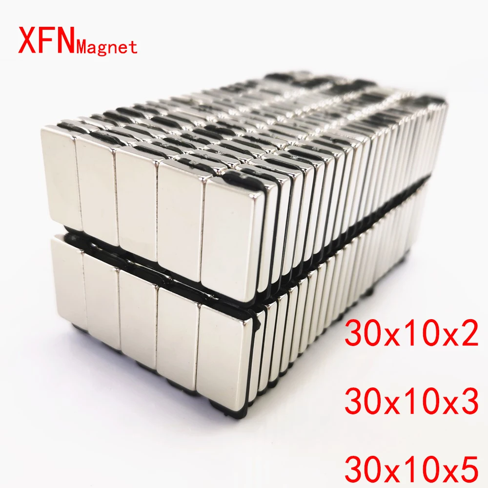 

10/20 PCS 30x10x2mm Square Magnet Strip Super Strong Permanent Neodymium Magnets Powerful NdFeB Rare Earth Rectangular Magnet