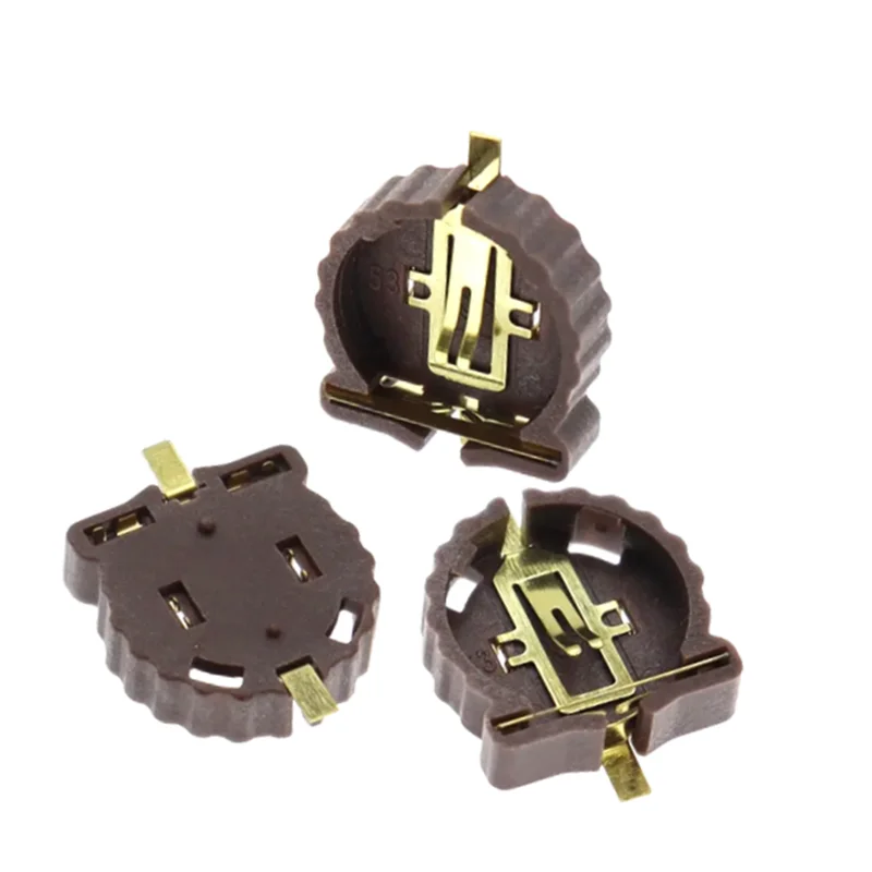 

10PCS SMD SMT CR1220 CR1225 BS-1220-2 3V BUTTON CELL BATTERY SOCKET HOLDER CASE BOX New